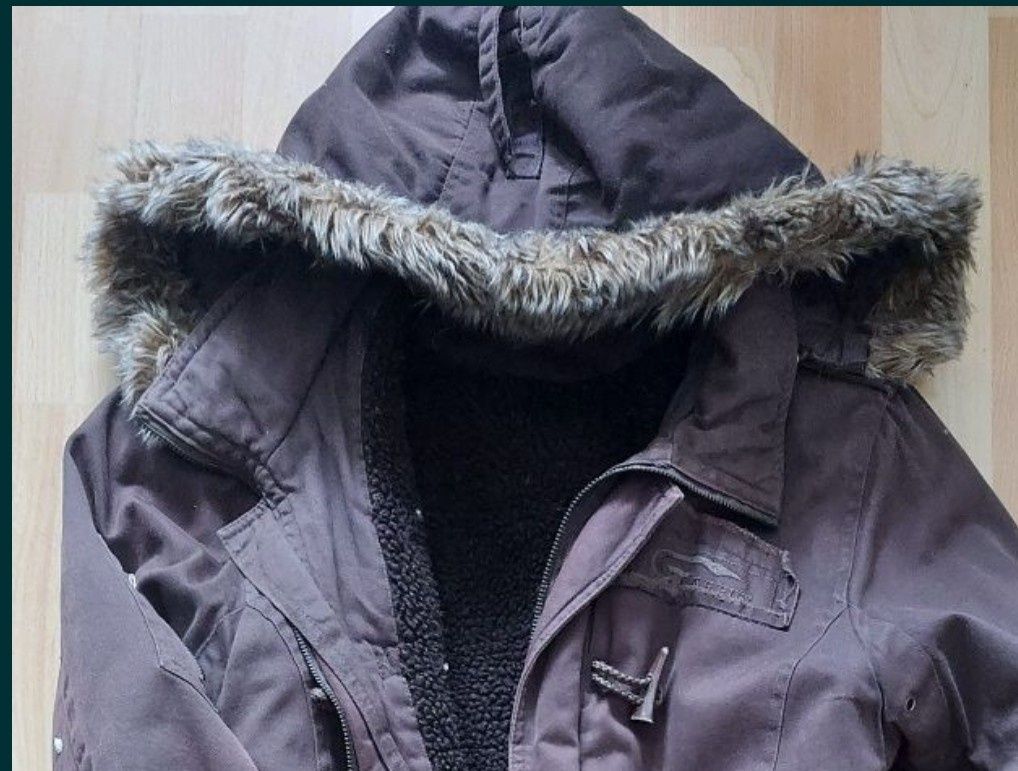 Zimowa  Kurtka  r.38 długa parka płaszcz roz.38