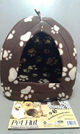 Флисовый домик для собаки или кота Pet Hut домашняя будка