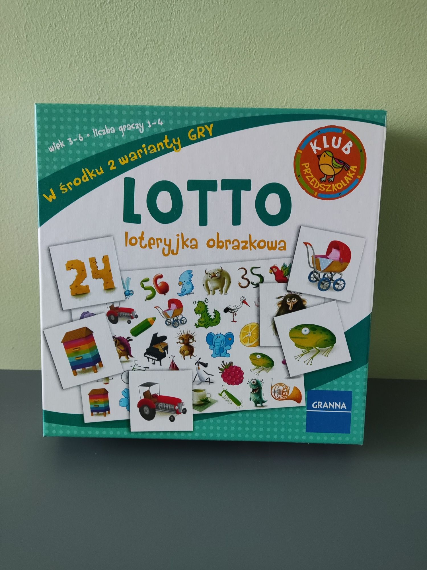 Gra Lotto Loteryjka obrazkowa NOWA firmy Granna wiek 3+