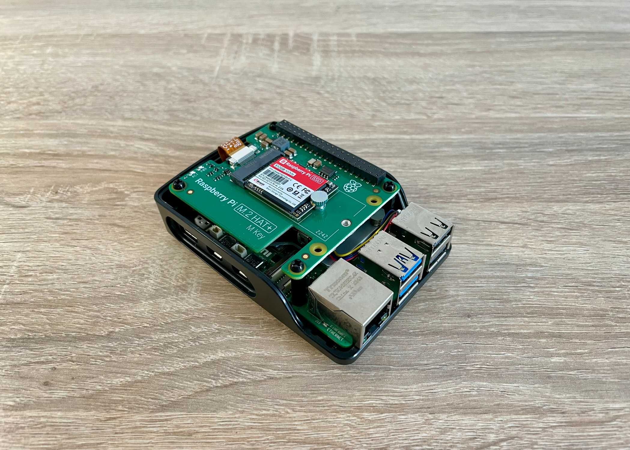 Raspberry Pi 5 8GB + SSD 512GB + охолодження + кейс + кабель +живлення