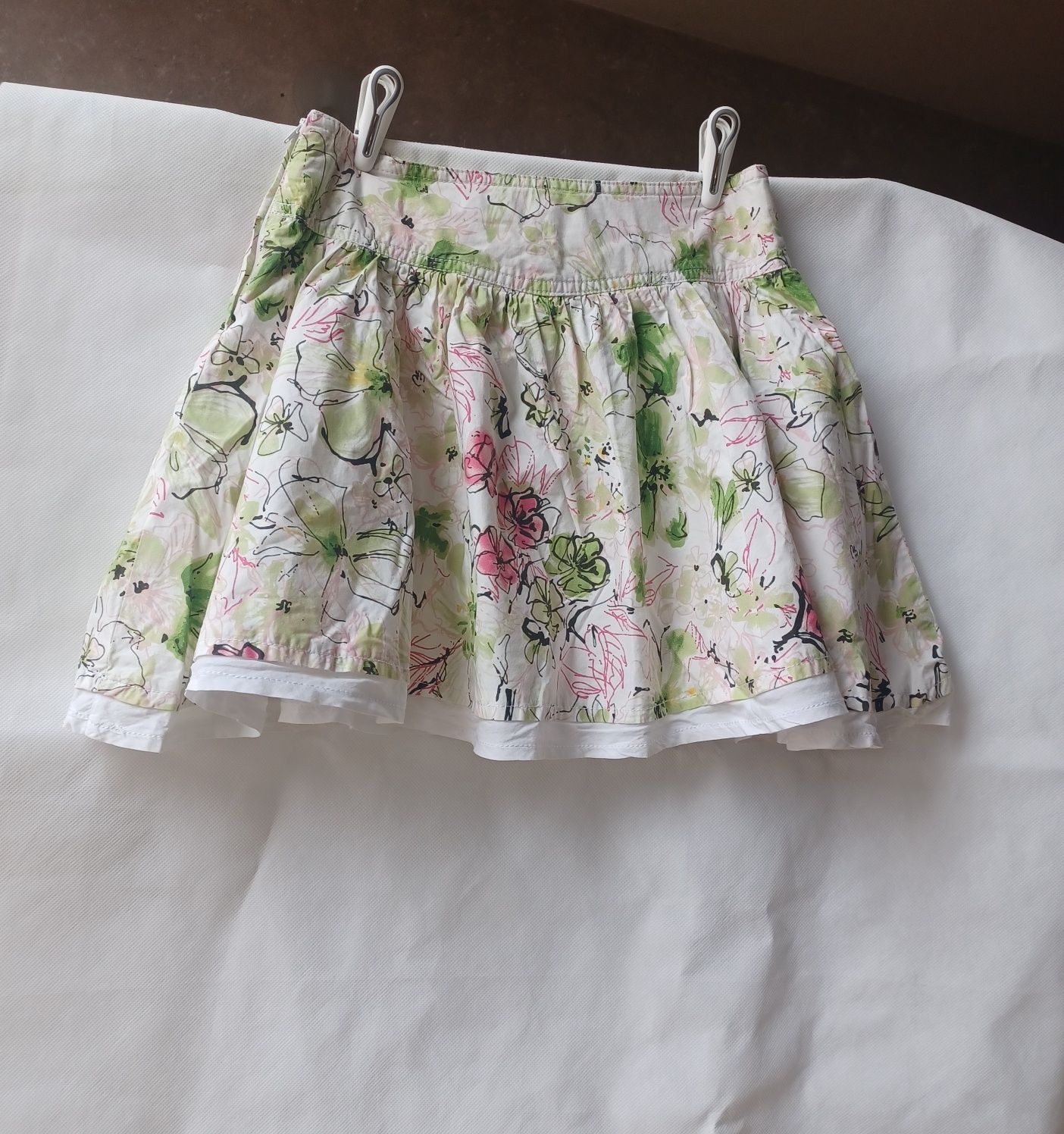 Zara Kids spódniczka spódnica 128 cm 7-8 lat kwiaty hit