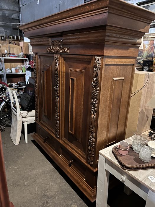 Szafa Dębowa Stara Antyk Vintage Okazja ! Pojemna !