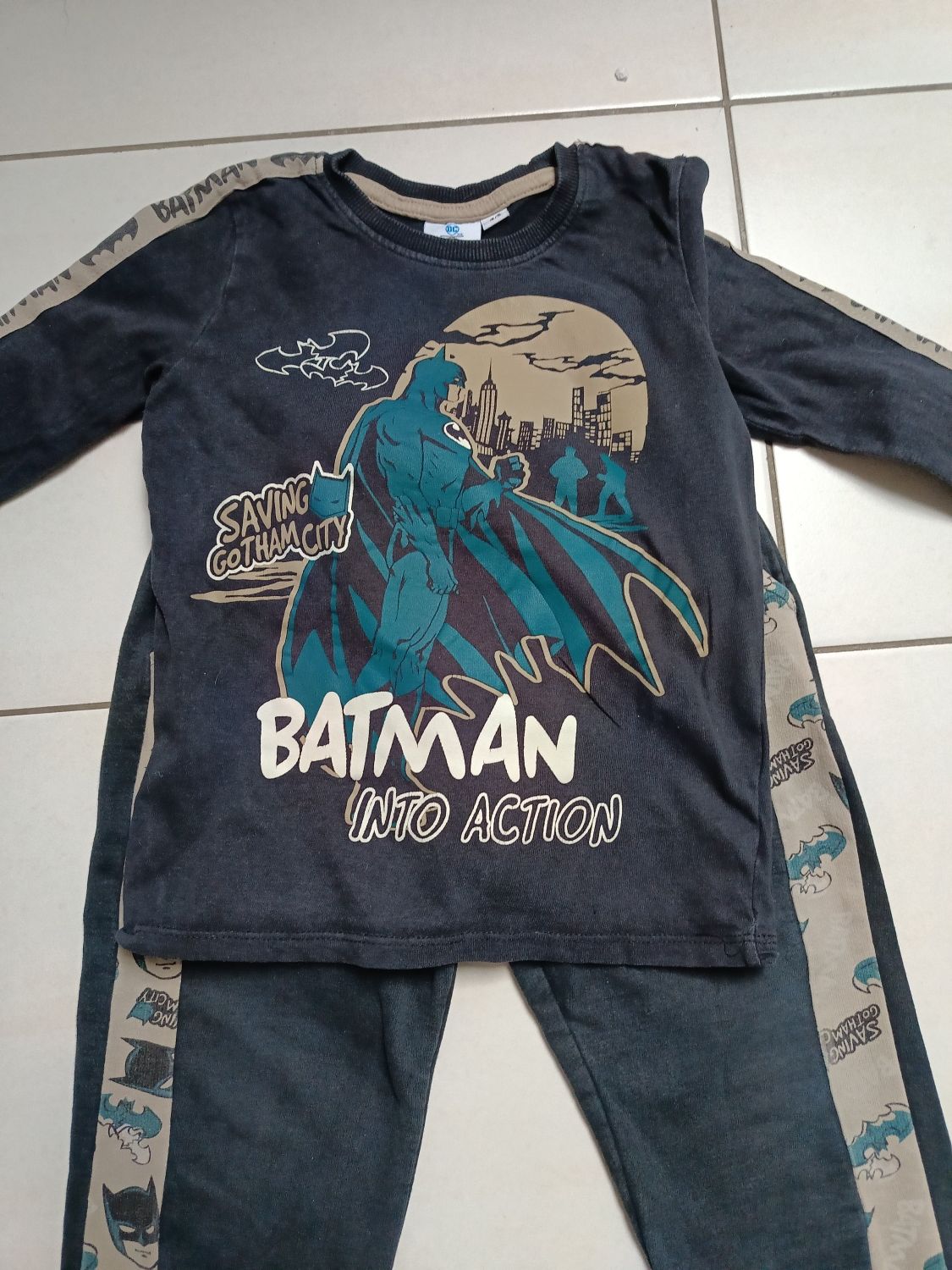 Dresy Komplet bluzka i spodnie Batman.