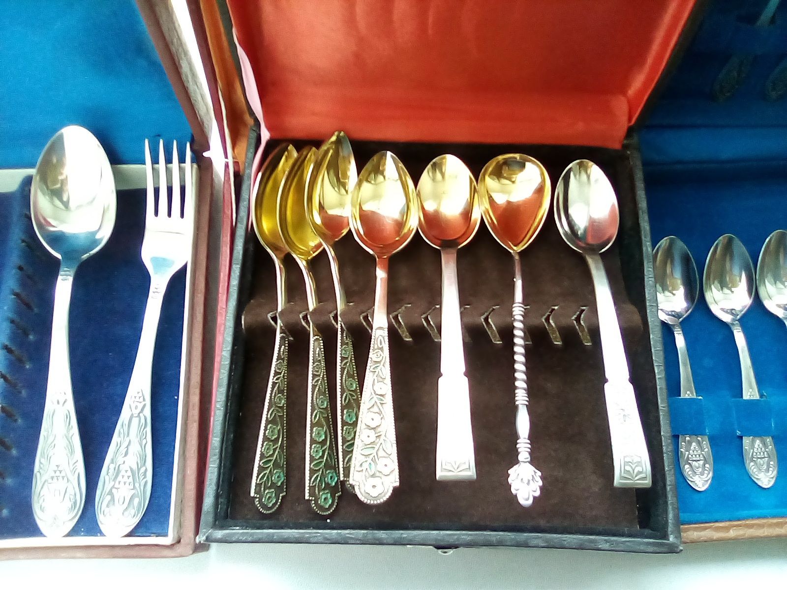 Серебряные ножи столовые десертные срібні серебро*916  jT ложки