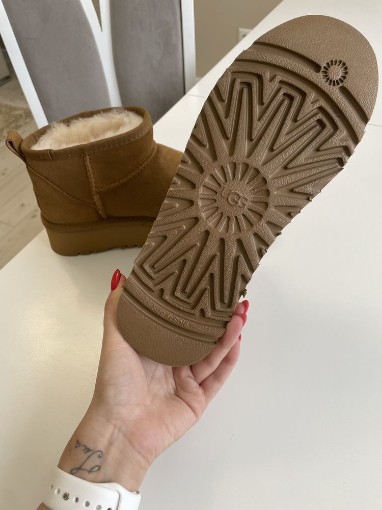 UGG Mini натуральні рижі/коричневі 38 (24,5 см) ЛЮКС