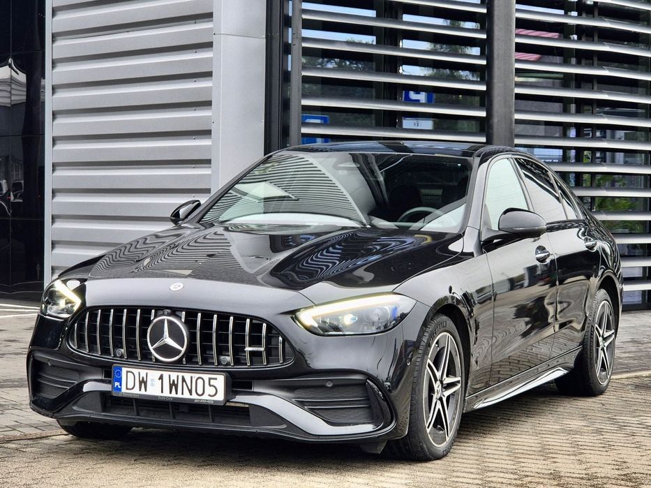 Mercedes-Benz Klasa C 400 e 4M 381KM!! AMG Premium Plus (Burmester, HeadUp, hak)