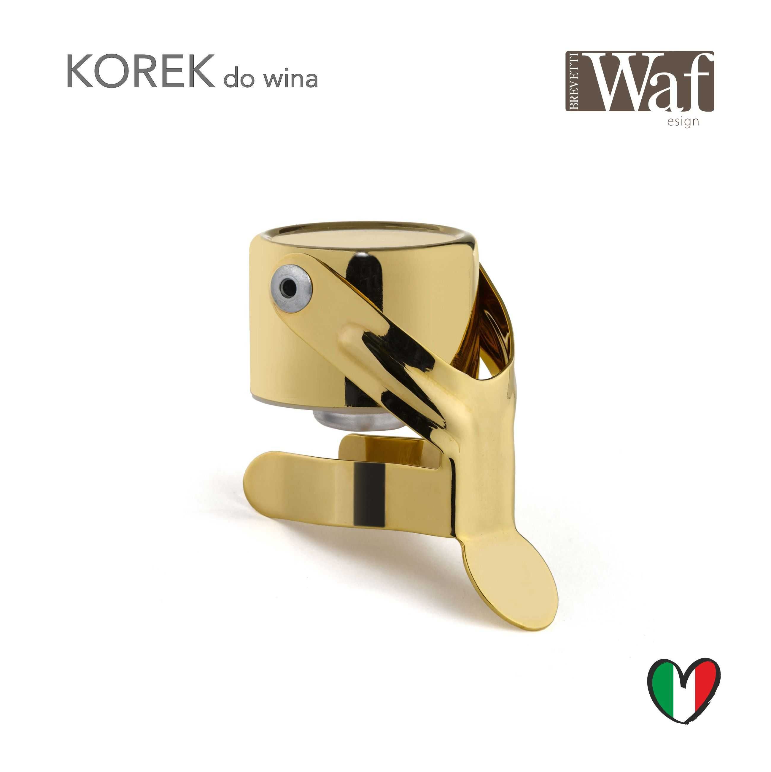 Korek, lampka LED do wina WAF, oryginalny włoski produkt, akumulator!!