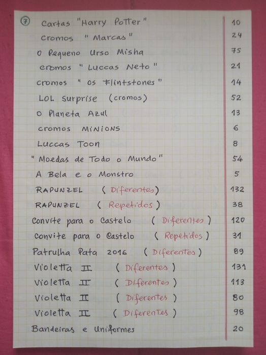 Lista de CROMOS Diversos