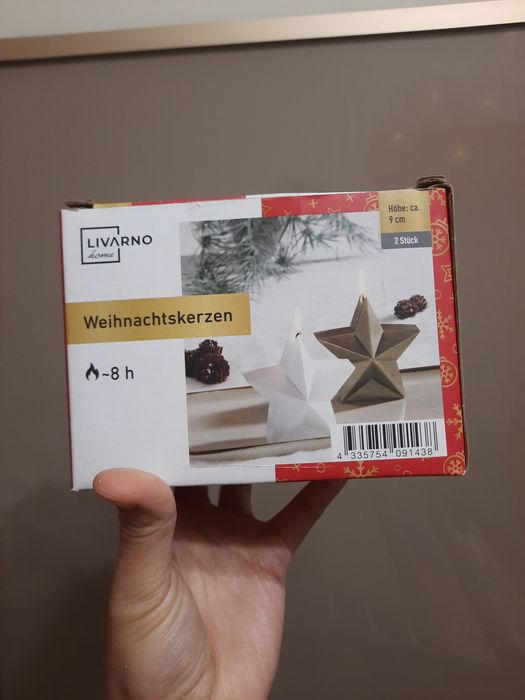 Воскові свічки 2 шт. Зірки. Нові