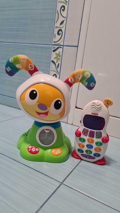Оригинал! Щенок Бибо и Умный телефон Fisher-Price. В идеальном состоян
