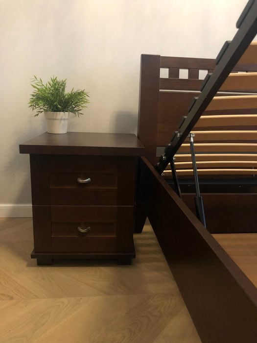 Szafka nocna drewno Lissy Ambasador buk wenge 45cm x 51 cm