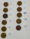 Moedas de 50 centavos, série completa 1969/1979