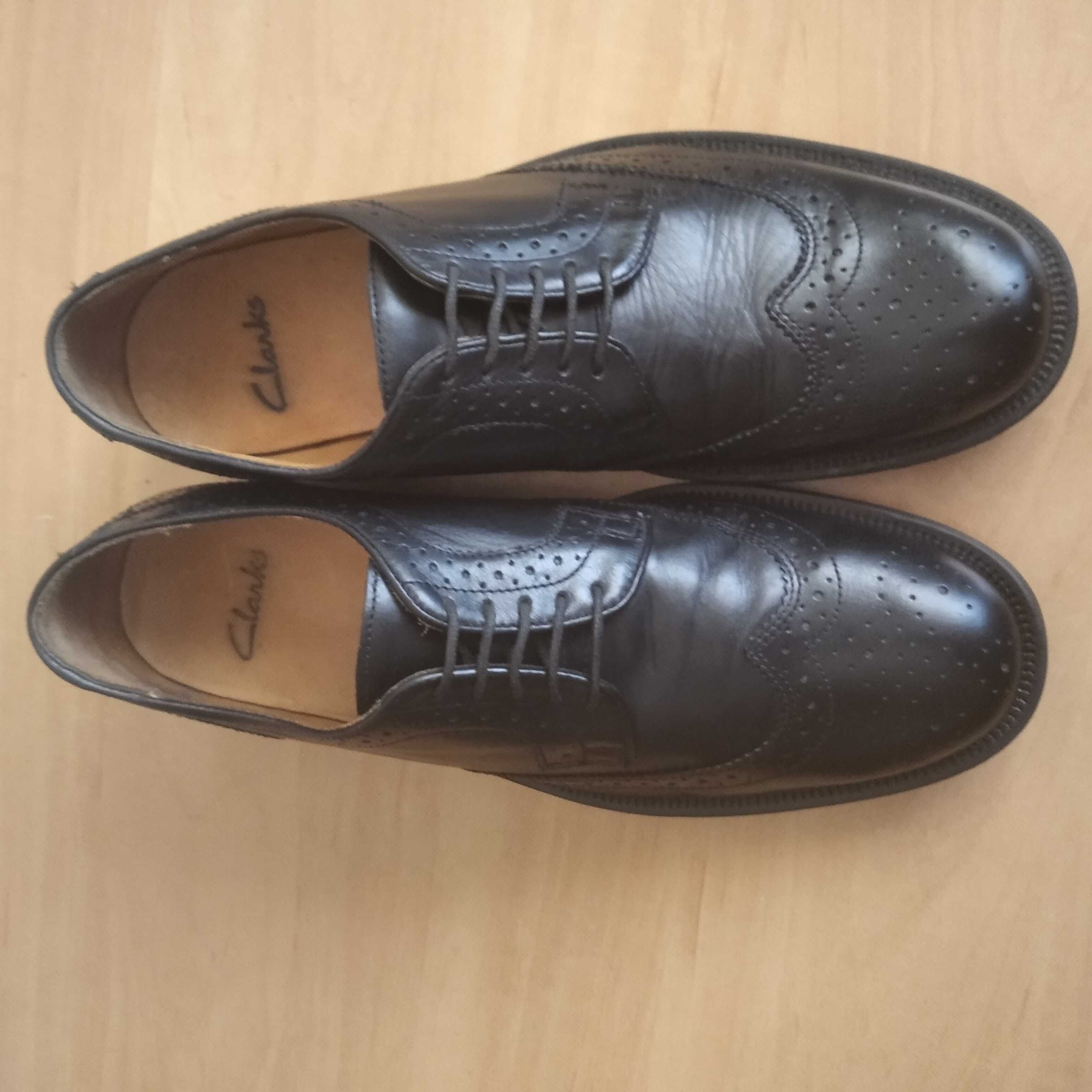 Półbuty męskie  full  broksy CLARKS skóra nat. roz.eu-42