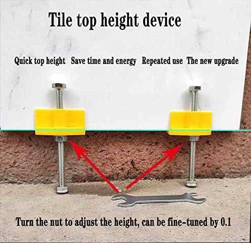Zestaw 10 uchwytów do płytek 2–9,5 cm stal nierdzewna, regulacja