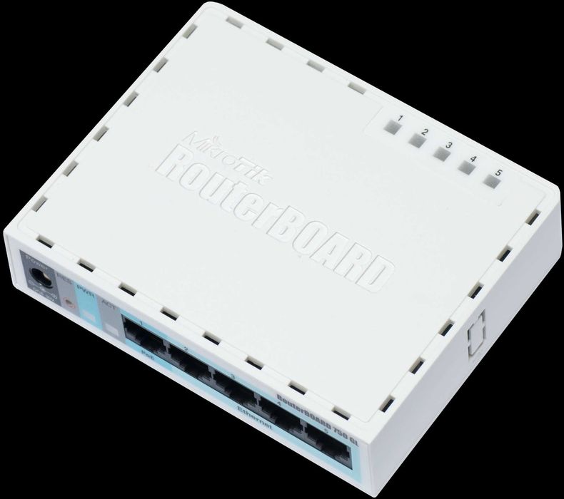 Ruter MikroTik RB750GL – 5× Gigabit, stan bardzo dobry