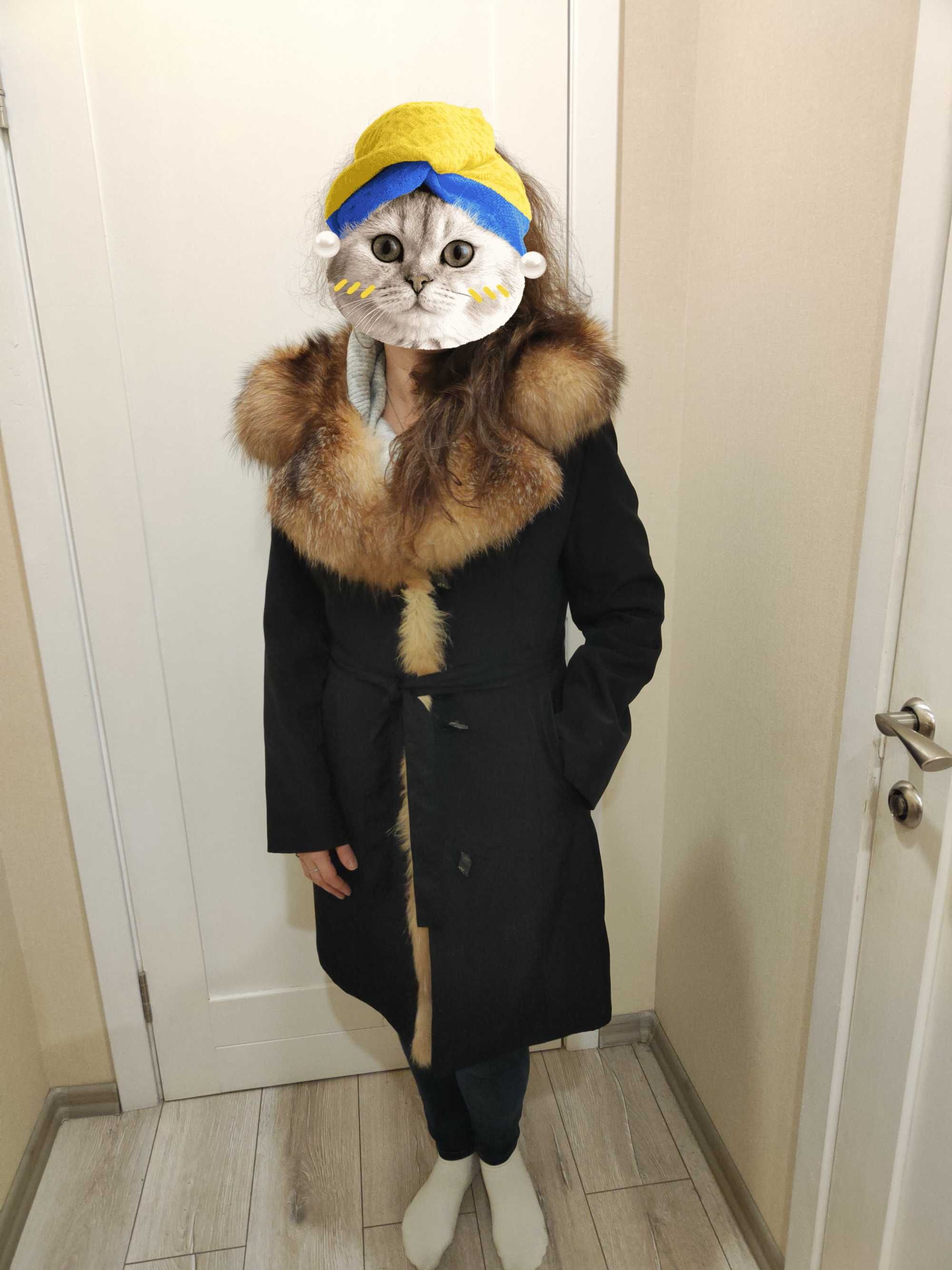 Зимние пальто на меху L
