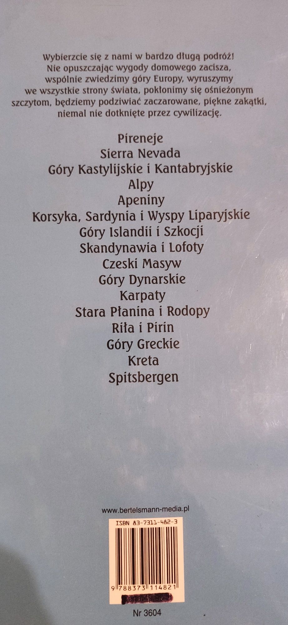 Góry Europy album mapy szlaki turystyczne przewodnik wspinaczka
