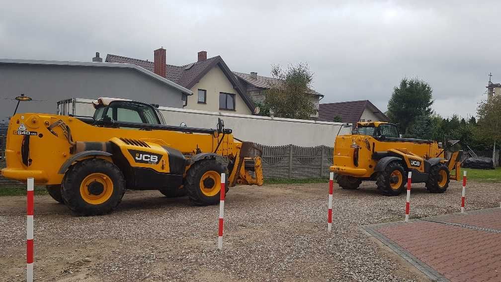 Wynajem koparko ładowarki JCB 3CX Teleskopowej JCB 540-170, 531-70