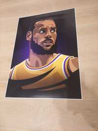 Plakat LeBron James z Nikita Abakumov 50x70