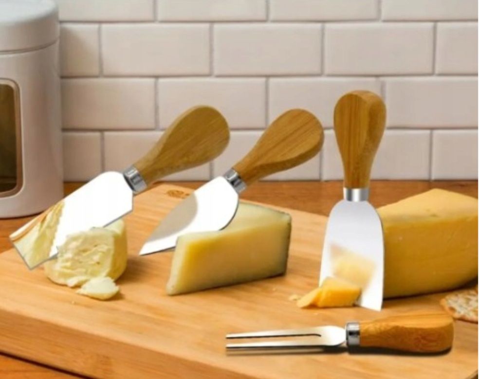 4 noże do sera zestaw Alpina
