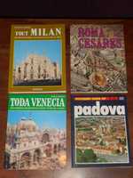 Livros turisticos guias Italia - Roma, Padova, Veneza, Milão