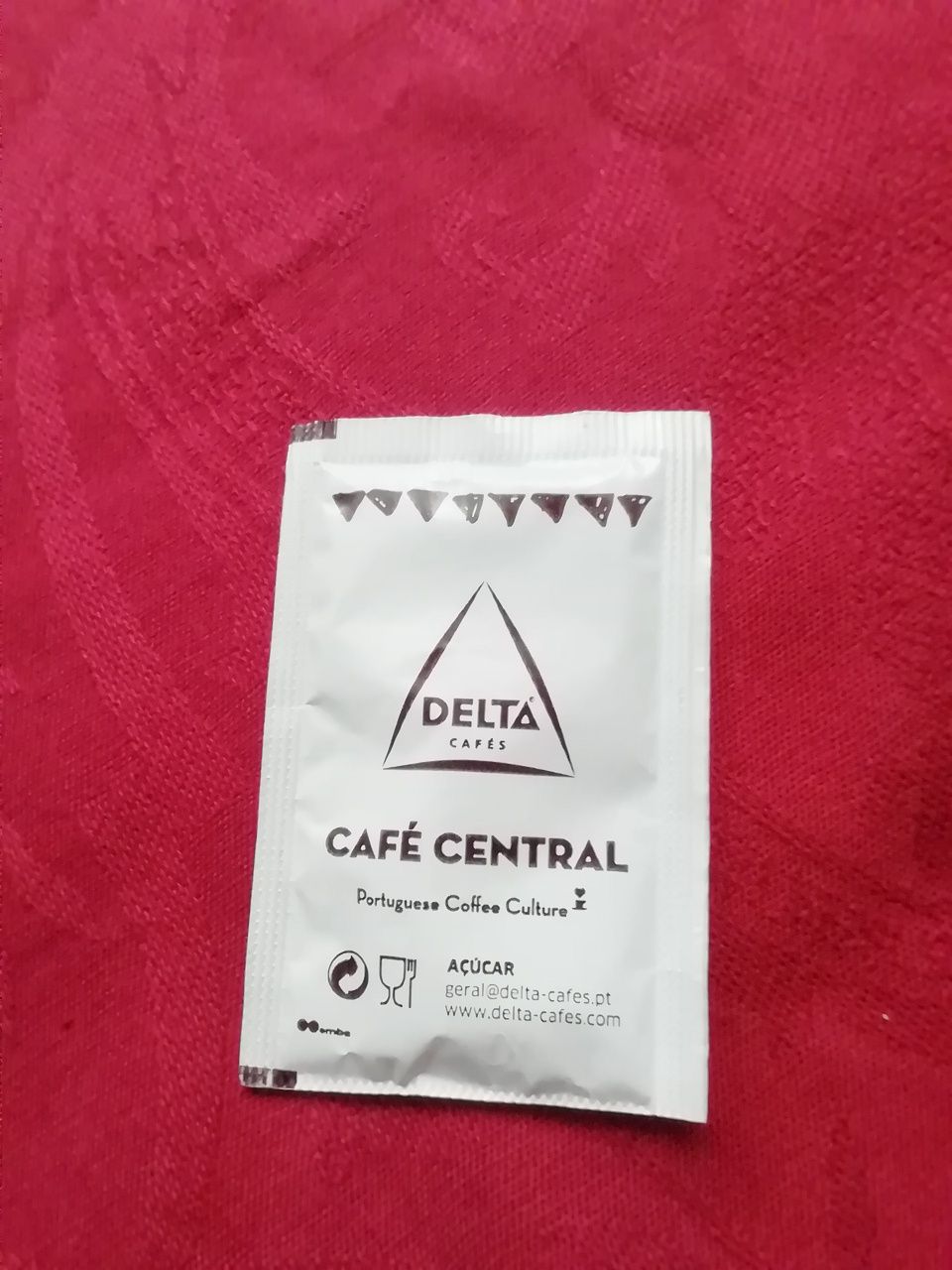 Pacote de açúcar Delta - Café Central, novo