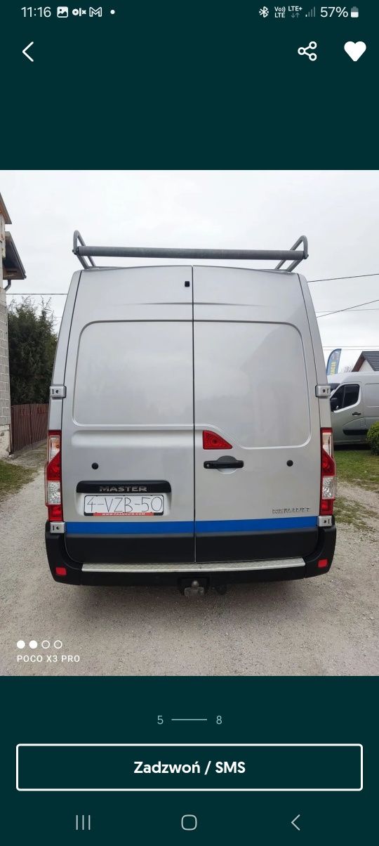 Bagażnik dach Renault MASTER L3 Długi