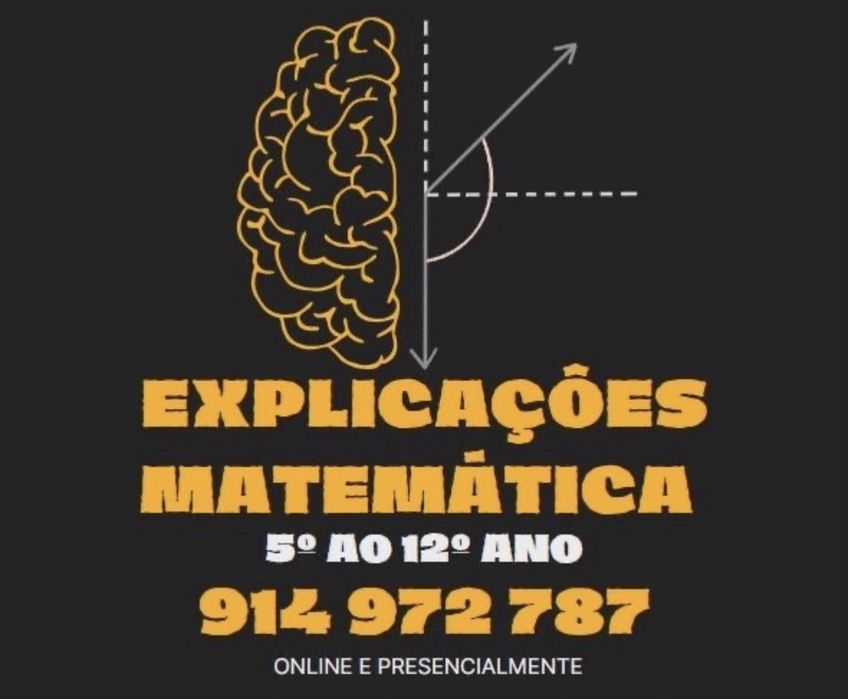 Explicações de Matemática ao domicilio 5º ao 12º