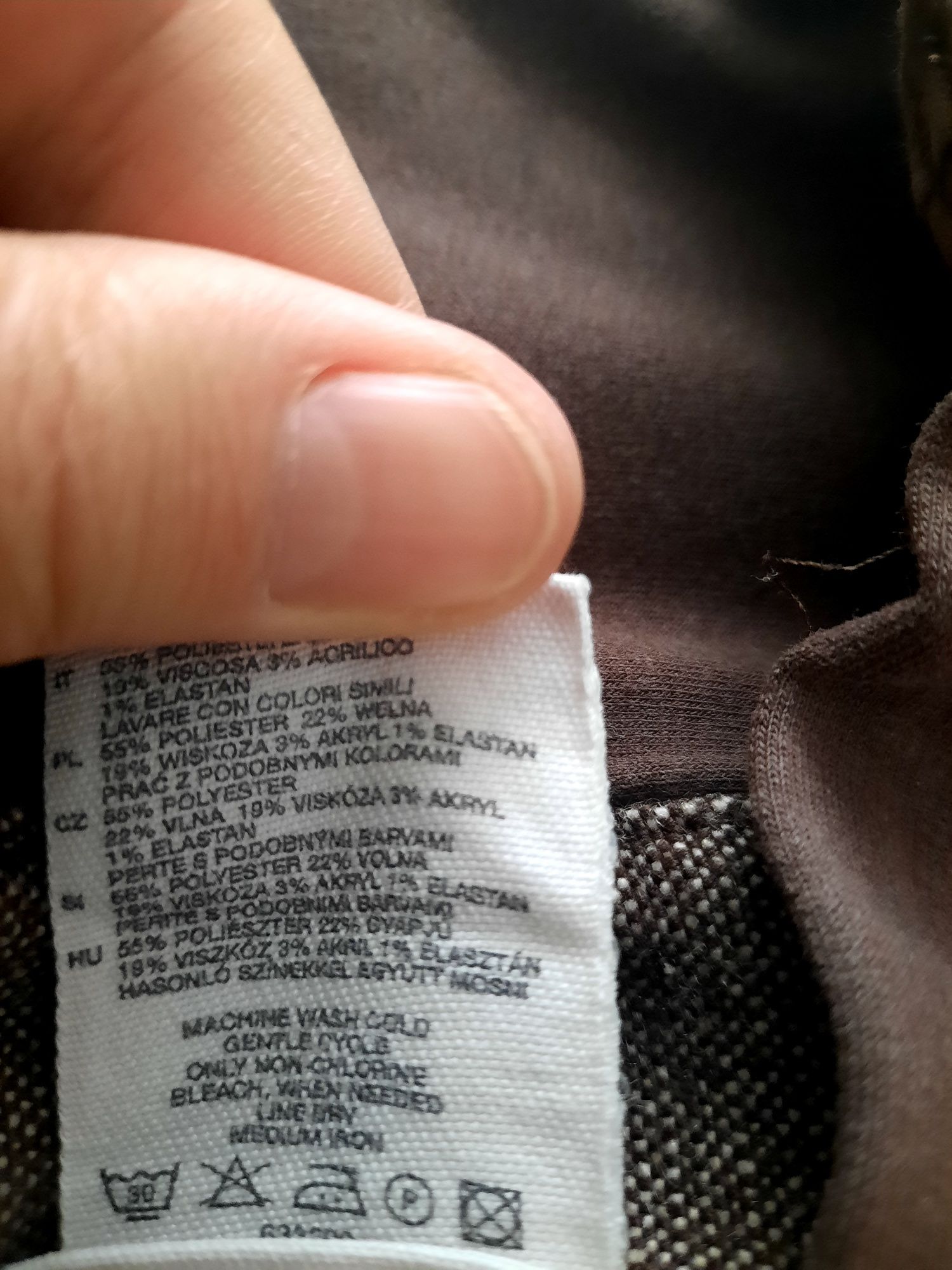 Spódnica ciążowa z dodatkiem wełny H&M