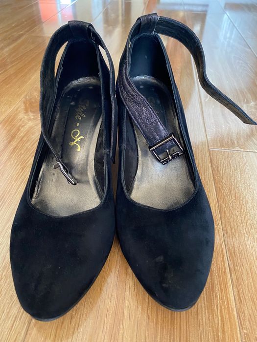 Туфлі жіночі замшеві, 38 розмір, 24 см устілка