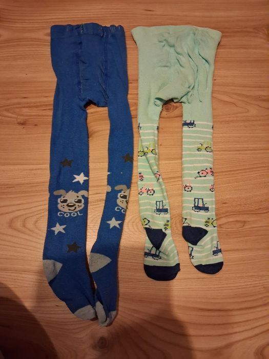 2x rajstopy chłopięce 92/98