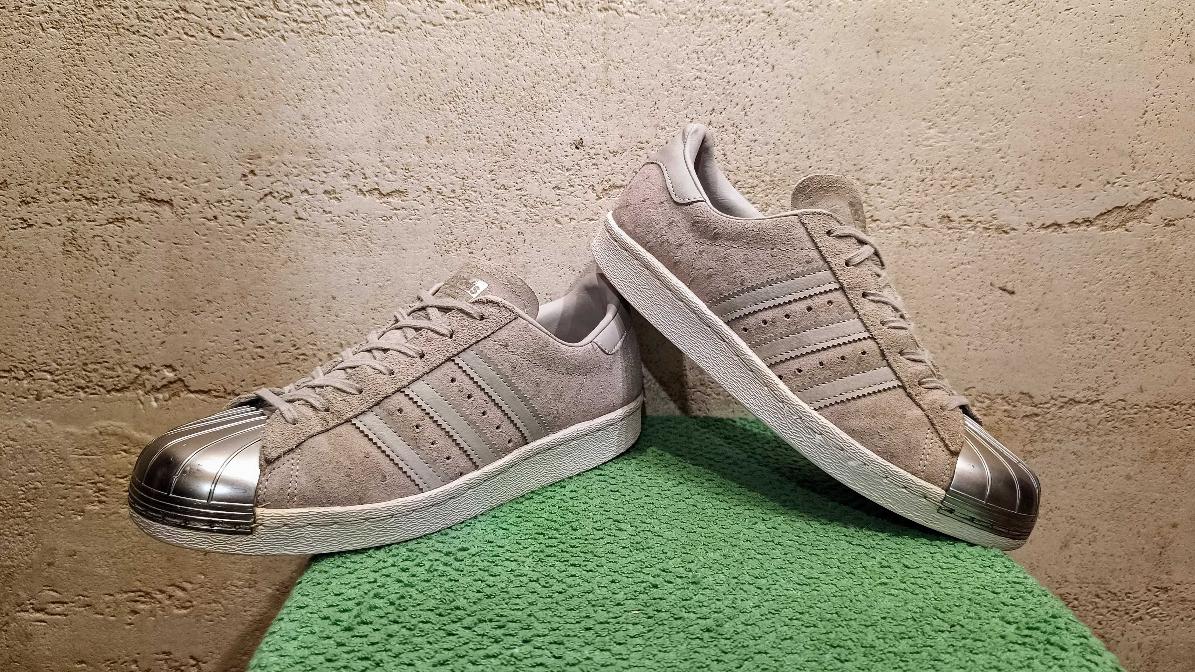 Sneakerswy ADIDAS SUPERSTAR METAL TOE r.40 2/3 skóra stan bardzo dobry