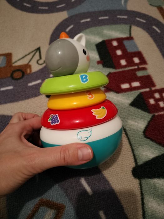 Wańka wstańka piramida sensoryczna jednorożec 3msc+