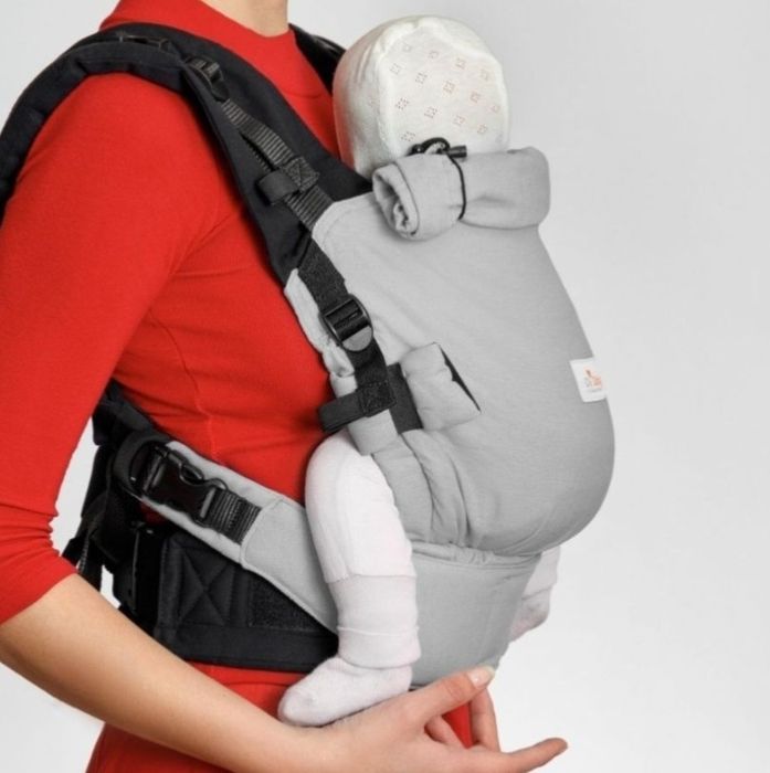Эрго-рюкзак, хипсит, кенгуру, переноска для детей Di Sling, серого цве