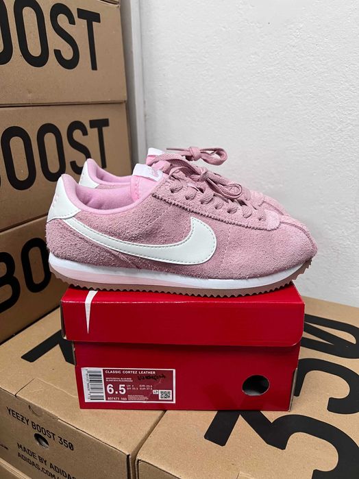 Женские кроссовки Nike cortez suede / Найк кортез розовые 37 38 39