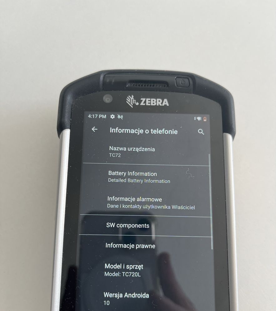 Kolektor Zebra TC72