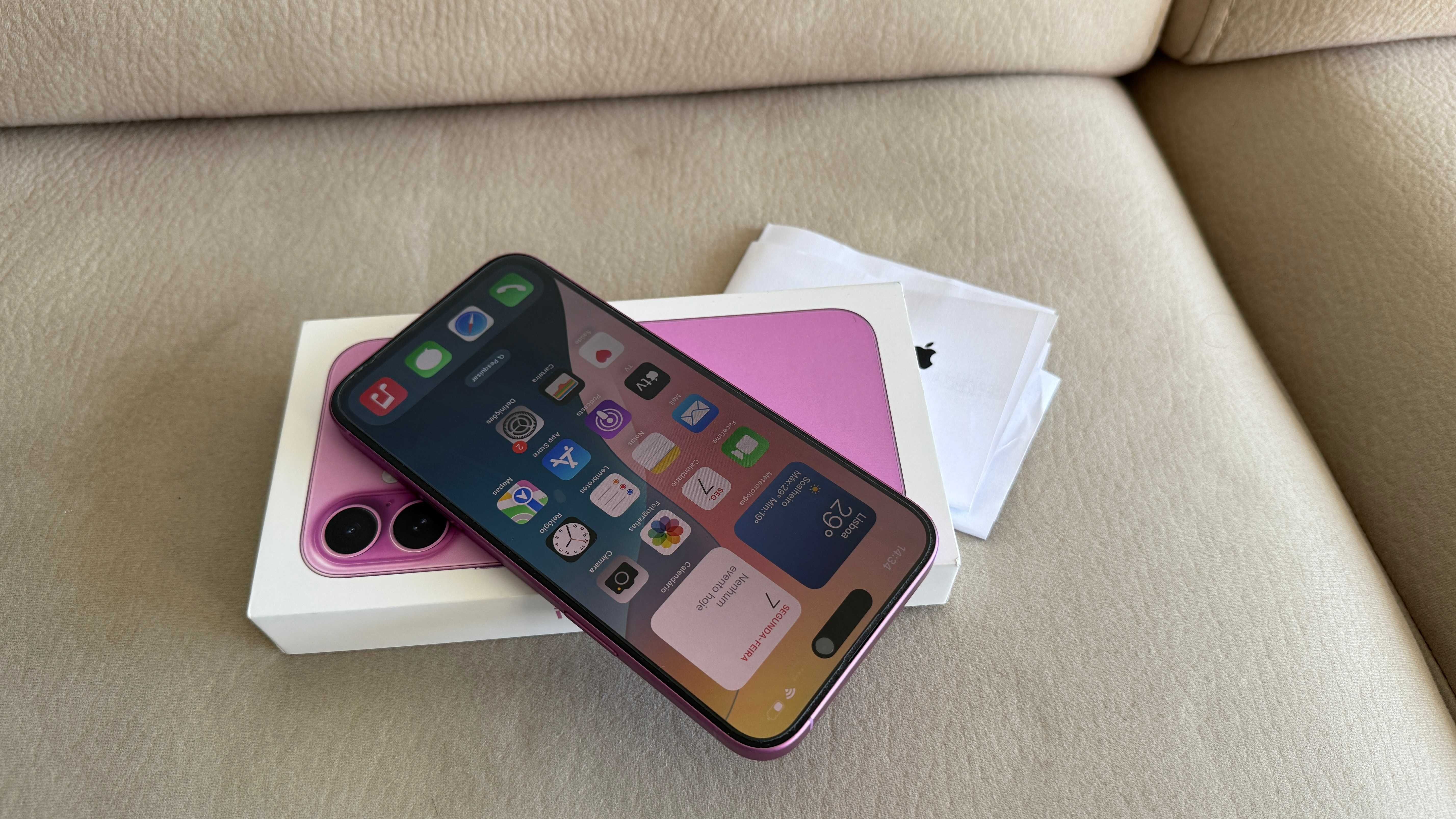 Vendo troco iPhone 16 Plus 256Gb Rosa C/Fatura e Garantia Apple