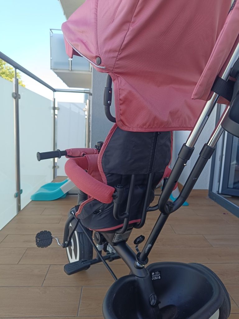 Rowerek dziecięcy trójkołowy Kinderkraft z daszkiem prawie nowy