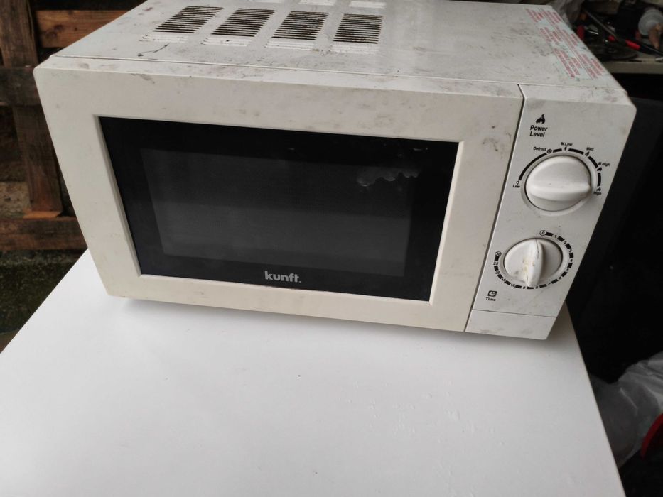 Microondas  a funcionar