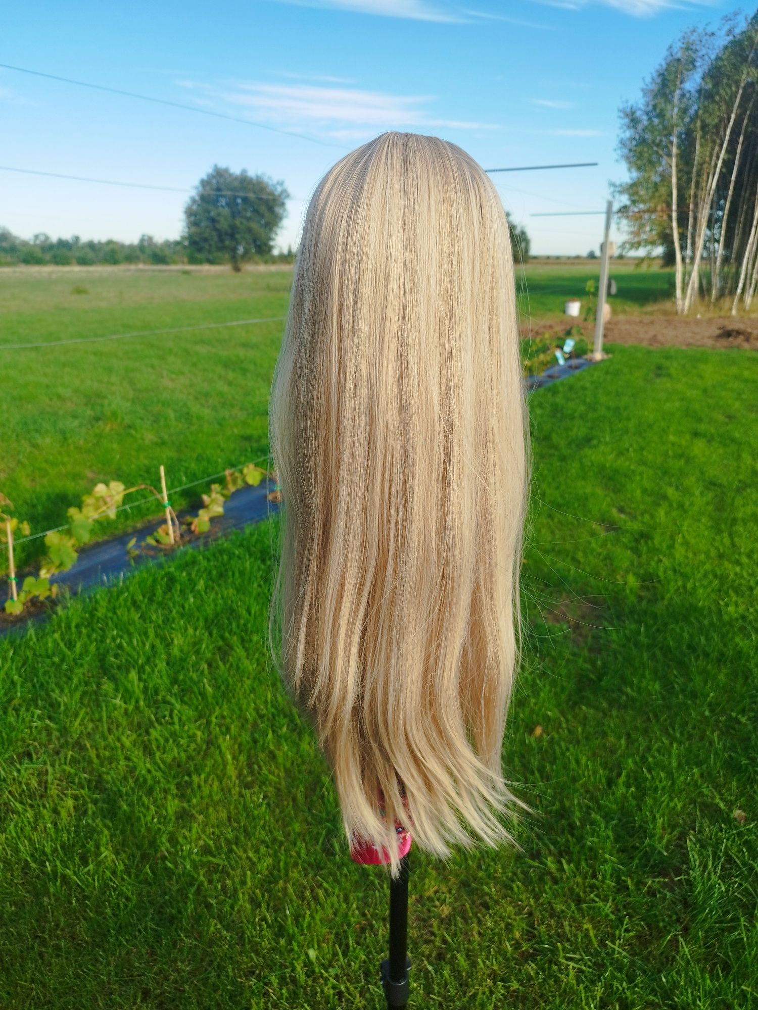 Peruka mieszany blond gratis opaska do peruk