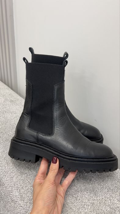 Ботінки челсі шкіряні Massimo Dutti 36