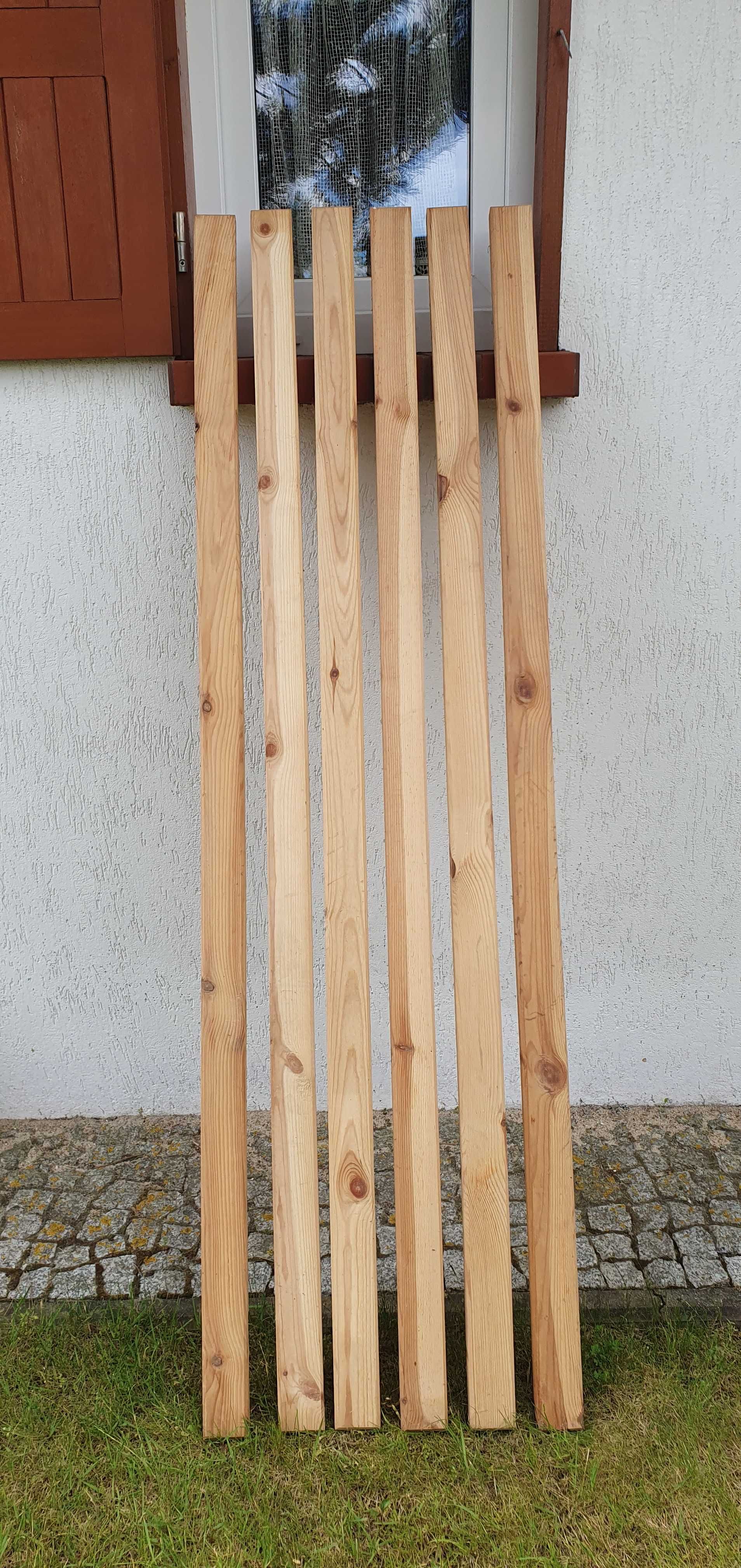 Ławka ogrodowa drewniana - materiał do samodzielnego składania-montażu