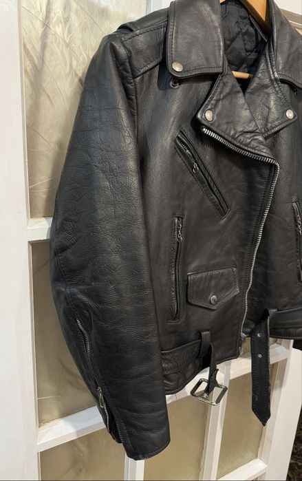 Вінтажна шкіряна куртка косуха тип Schott Perfecto панк гранж стиль