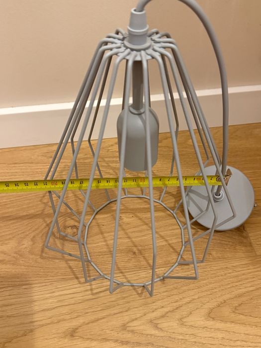 Lampa wisząca TK Lighting Brylant Gray 2227 szara E27 zwis