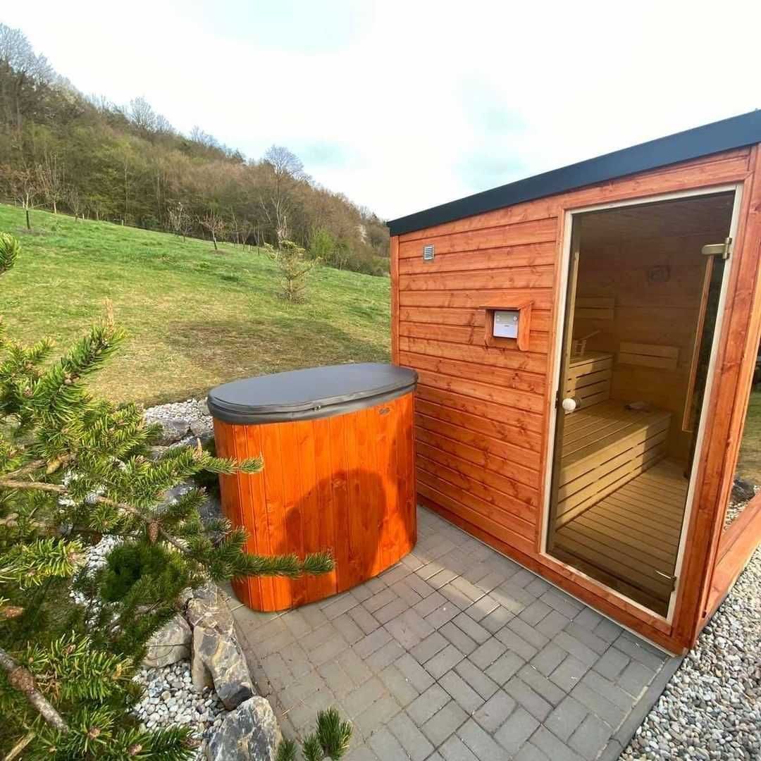 Balia ogrodowa dla 1-2 osób z piecem i bez podgrzewania Jacuzzi beczka