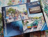 Puzzle Ravensburger 2 x 500 kompletne