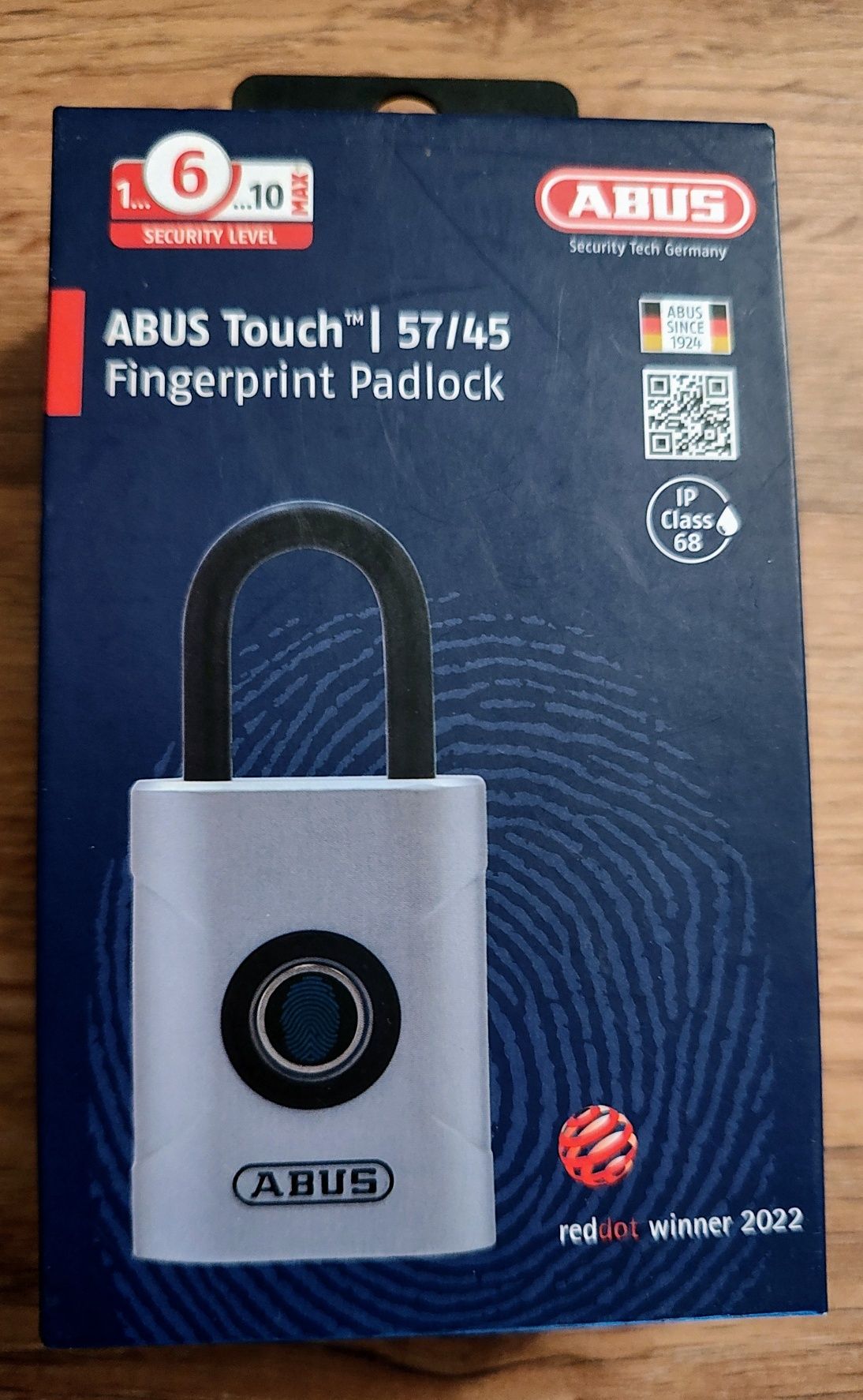 Abus Touch 57/45 kłódka z czytnikiem odcisków palców Nowa