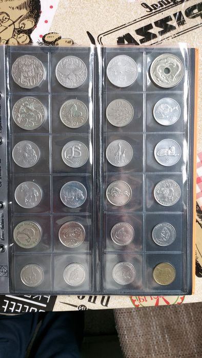 Коллекция монет с животными(fauna) 186шт.