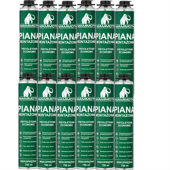 Piany- różne rodzaje, kleje do styropianu, pistolety