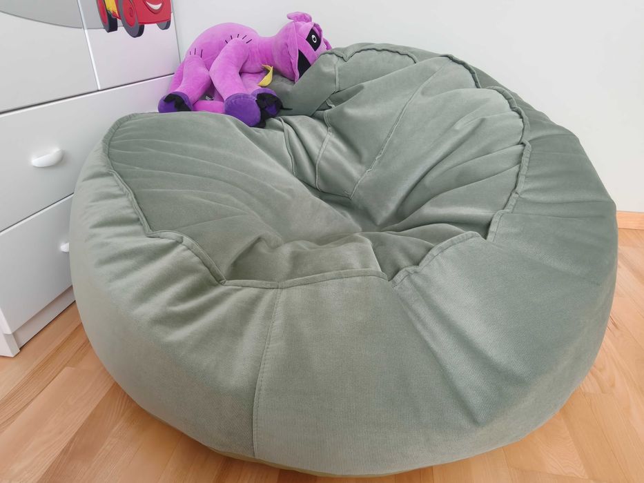 DUŻA PUFA worek sako Amor zielony BRW 120CM GWARANCJA producenta